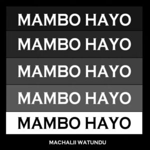 Music Audio : Machalii Watundu – Mambo Hayo